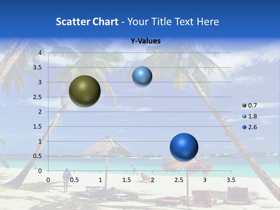 Summertime Tranquility Palm PowerPoint Template
