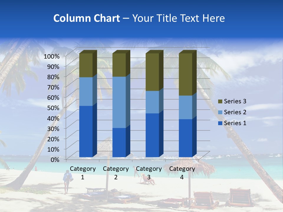 Summertime Tranquility Palm PowerPoint Template