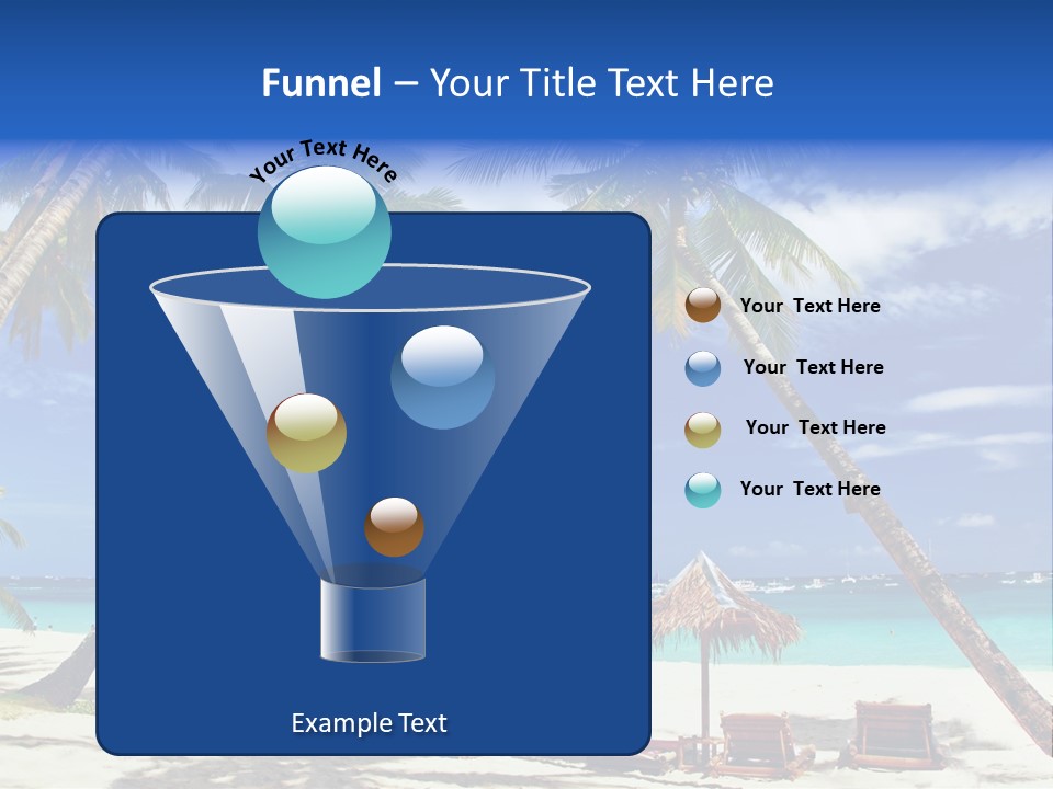 Summertime Tranquility Palm PowerPoint Template