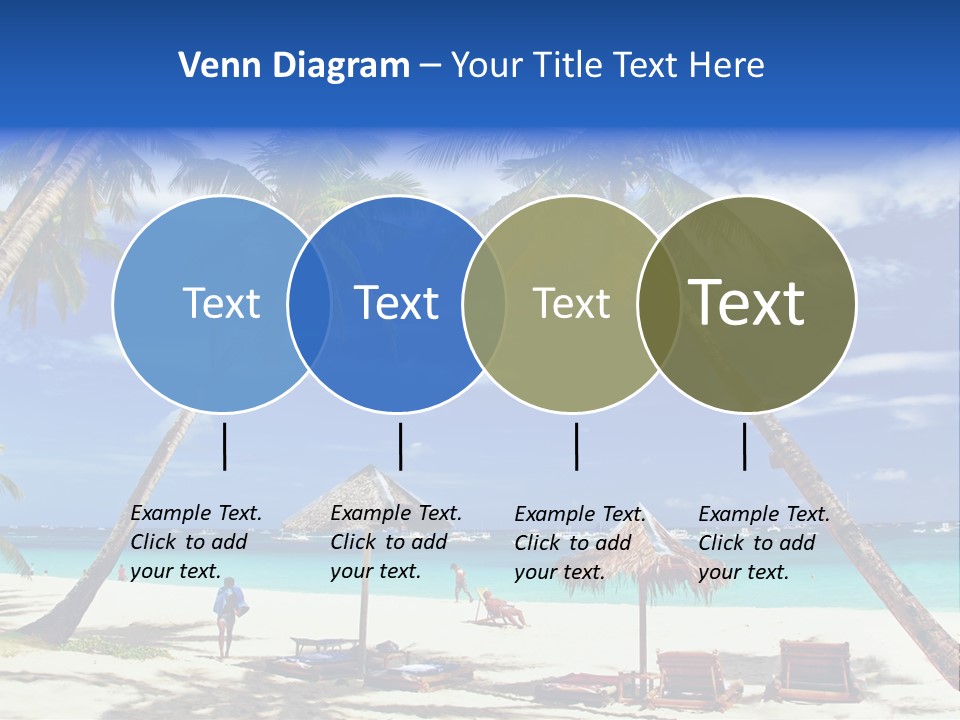 Summertime Tranquility Palm PowerPoint Template
