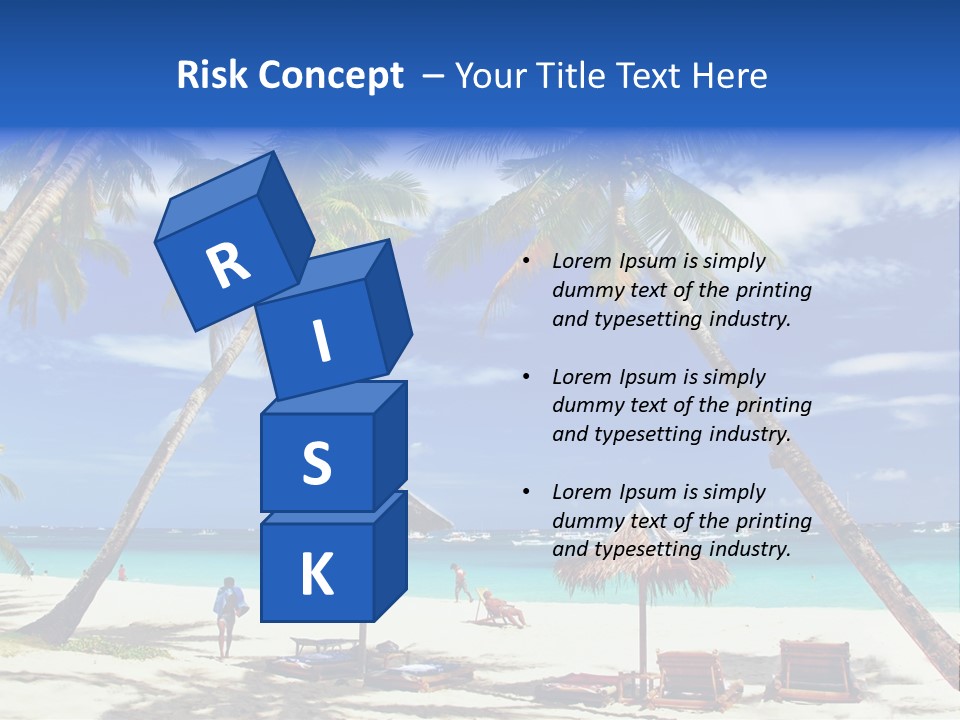 Summertime Tranquility Palm PowerPoint Template