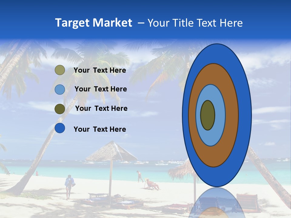 Summertime Tranquility Palm PowerPoint Template