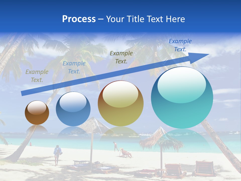 Summertime Tranquility Palm PowerPoint Template