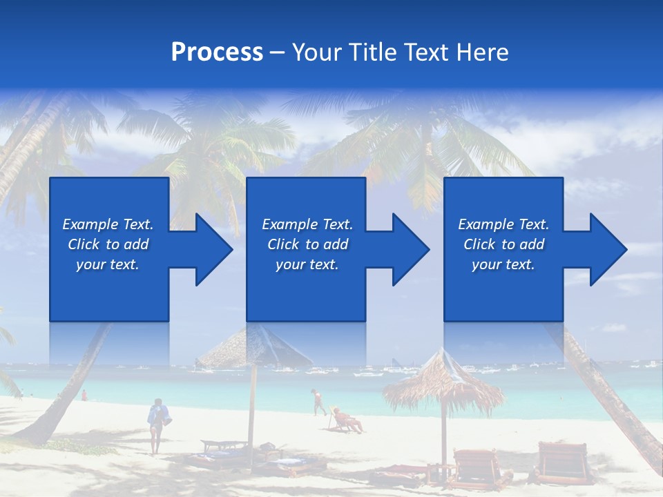 Summertime Tranquility Palm PowerPoint Template