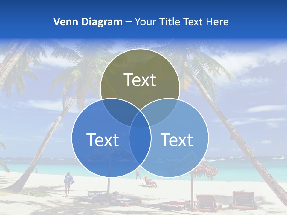 Summertime Tranquility Palm PowerPoint Template