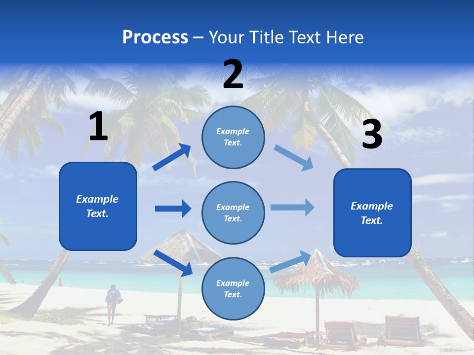 Summertime Tranquility Palm PowerPoint Template