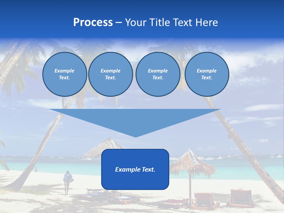 Summertime Tranquility Palm PowerPoint Template