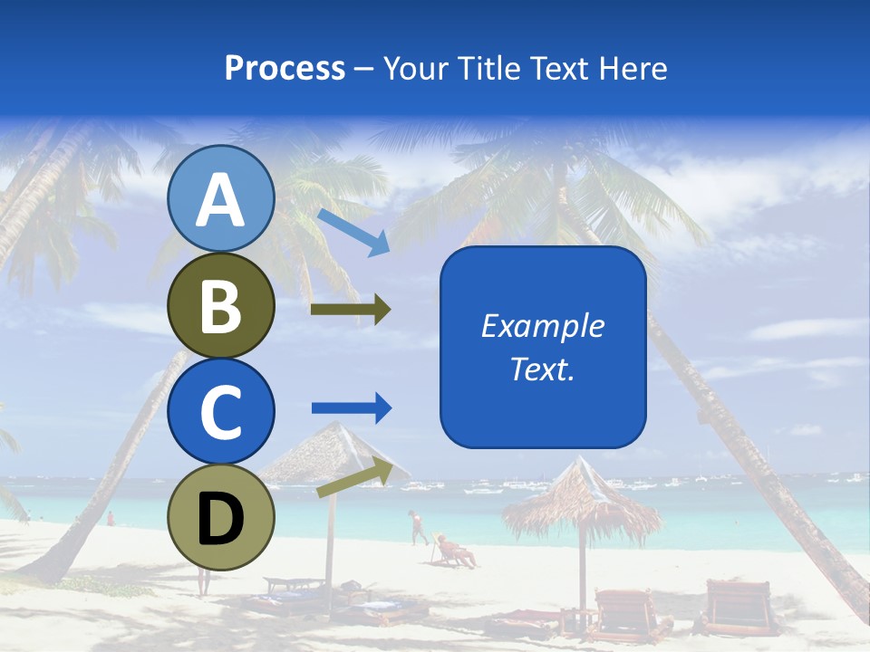 Summertime Tranquility Palm PowerPoint Template
