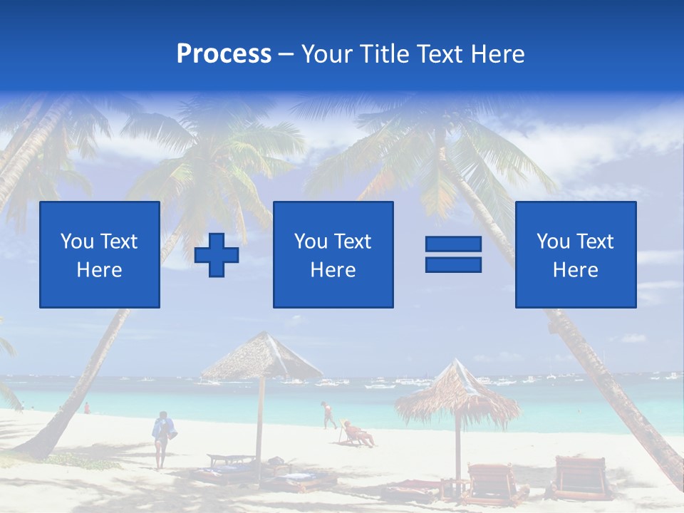 Summertime Tranquility Palm PowerPoint Template