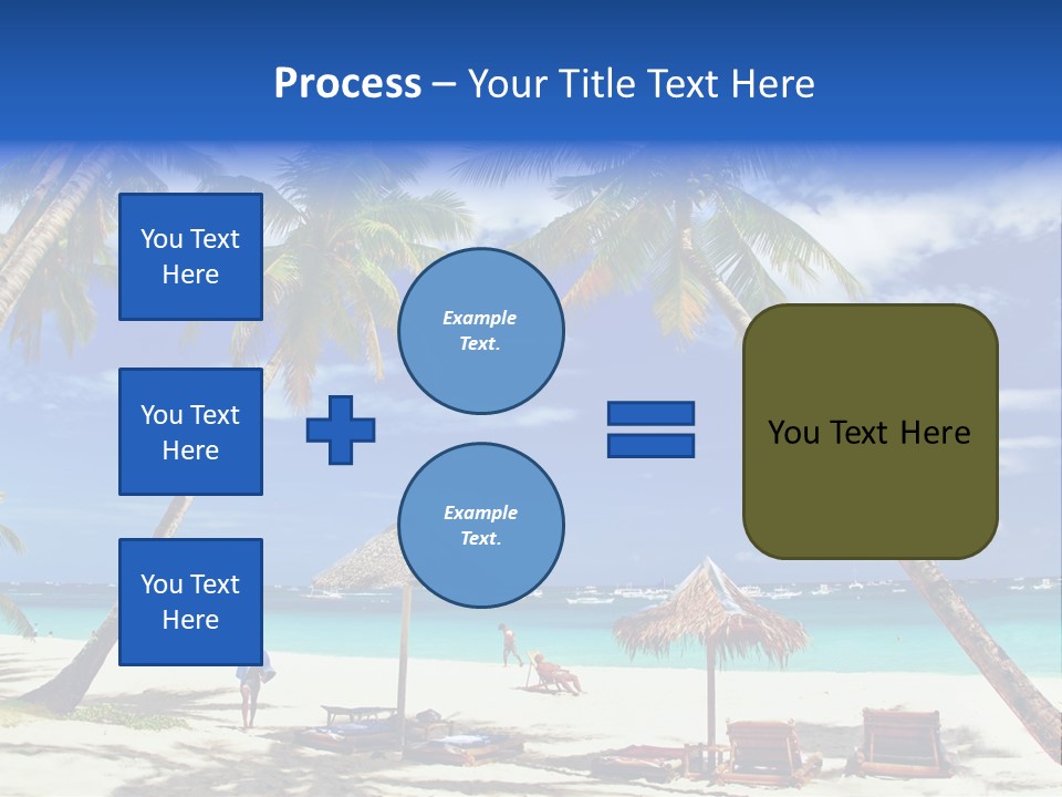 Summertime Tranquility Palm PowerPoint Template