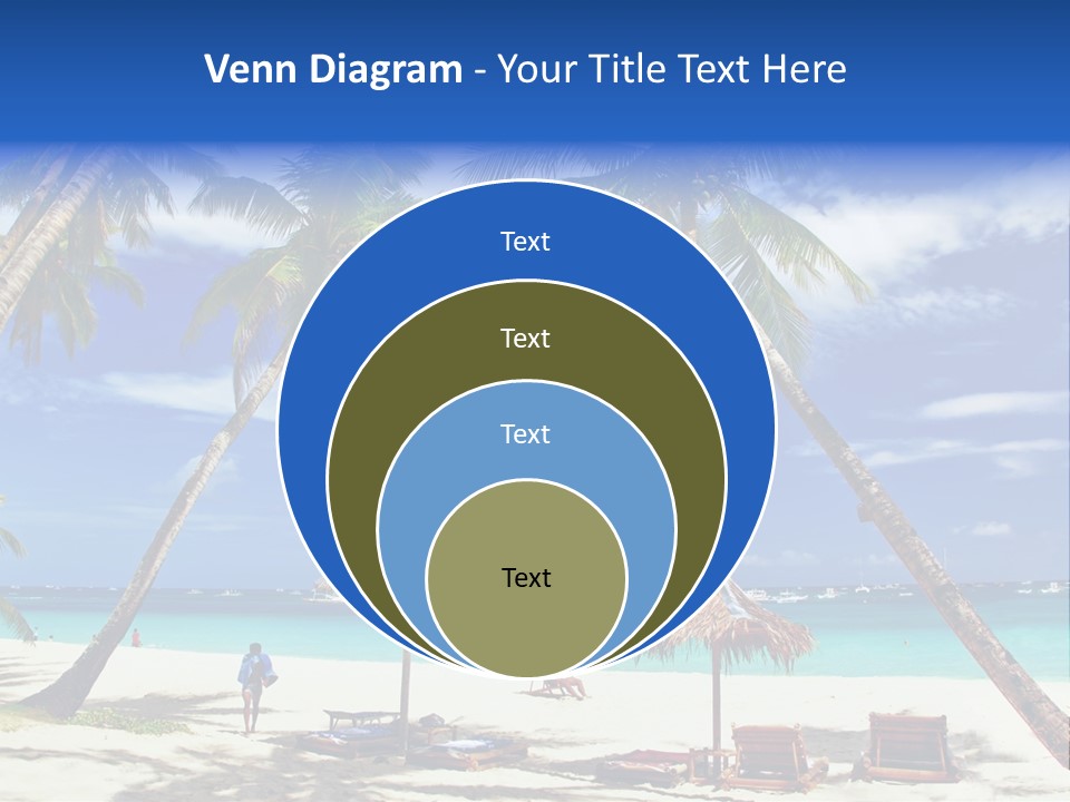Summertime Tranquility Palm PowerPoint Template