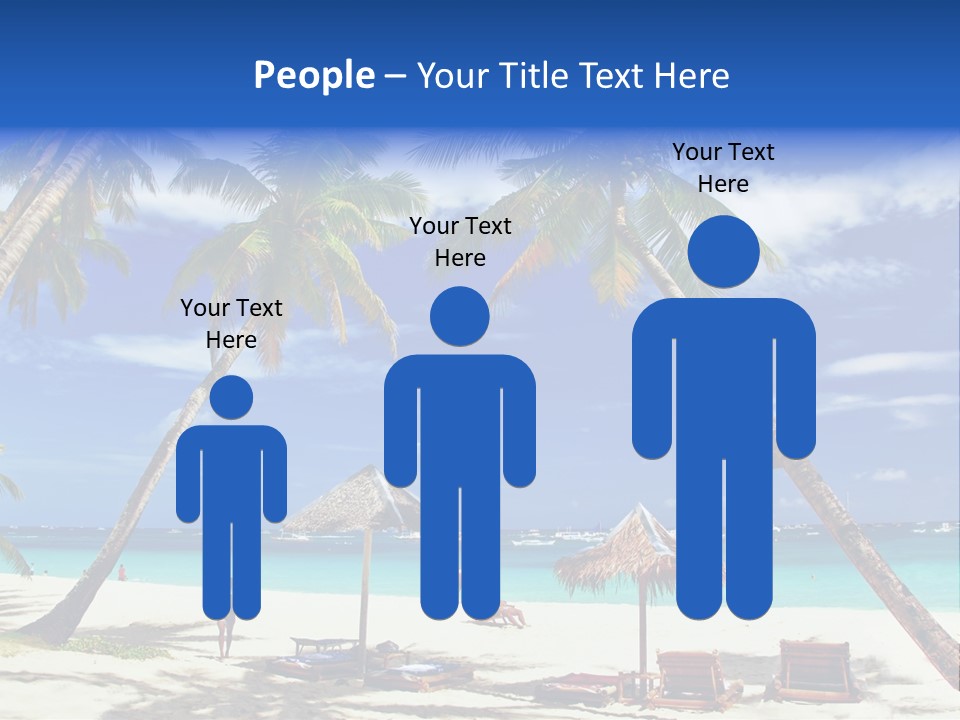 Summertime Tranquility Palm PowerPoint Template