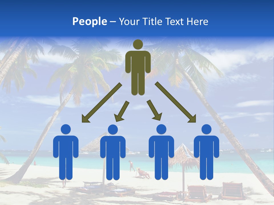 Summertime Tranquility Palm PowerPoint Template
