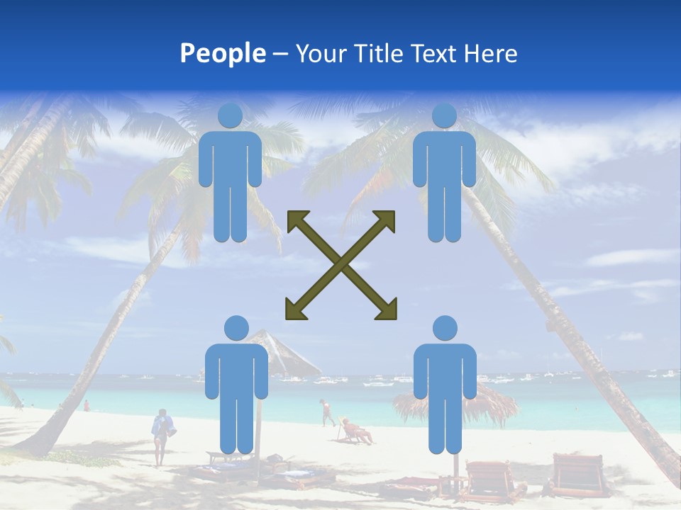 Summertime Tranquility Palm PowerPoint Template
