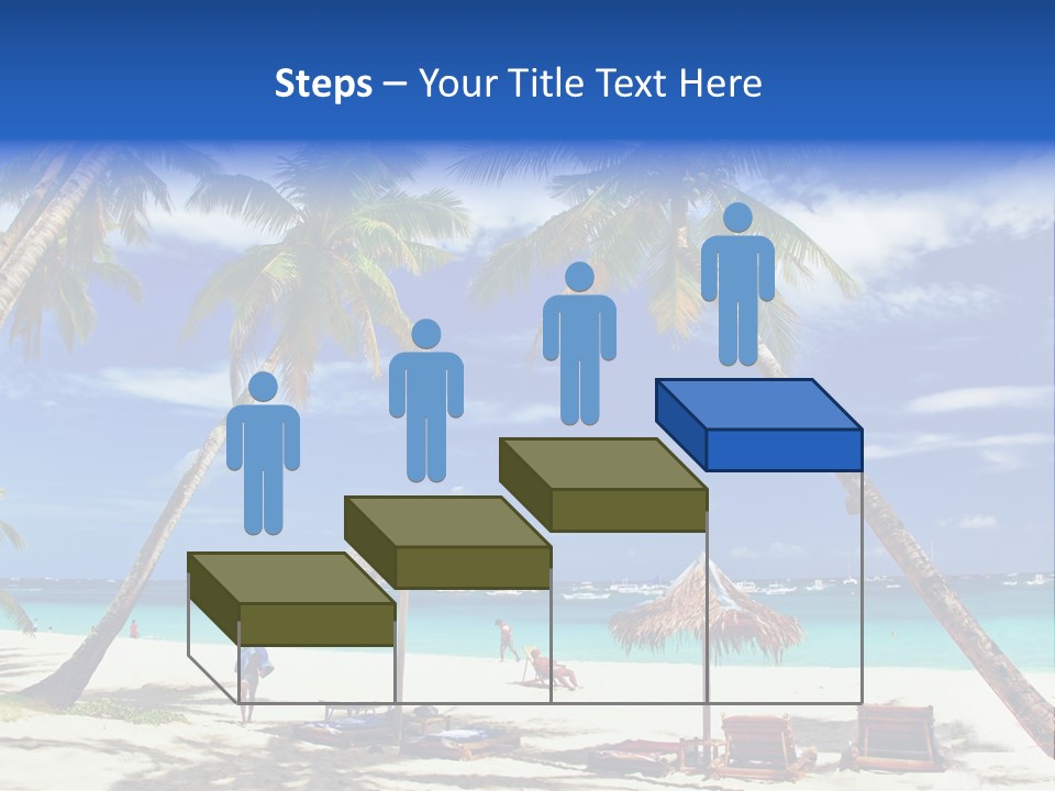 Summertime Tranquility Palm PowerPoint Template