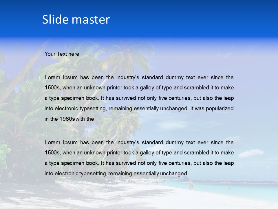 Philippines Sea Summertime PowerPoint Template