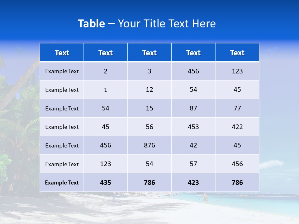 Philippines Sea Summertime PowerPoint Template