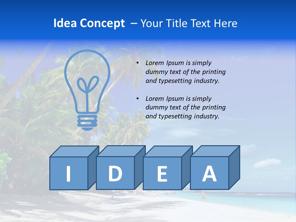 Philippines Sea Summertime PowerPoint Template