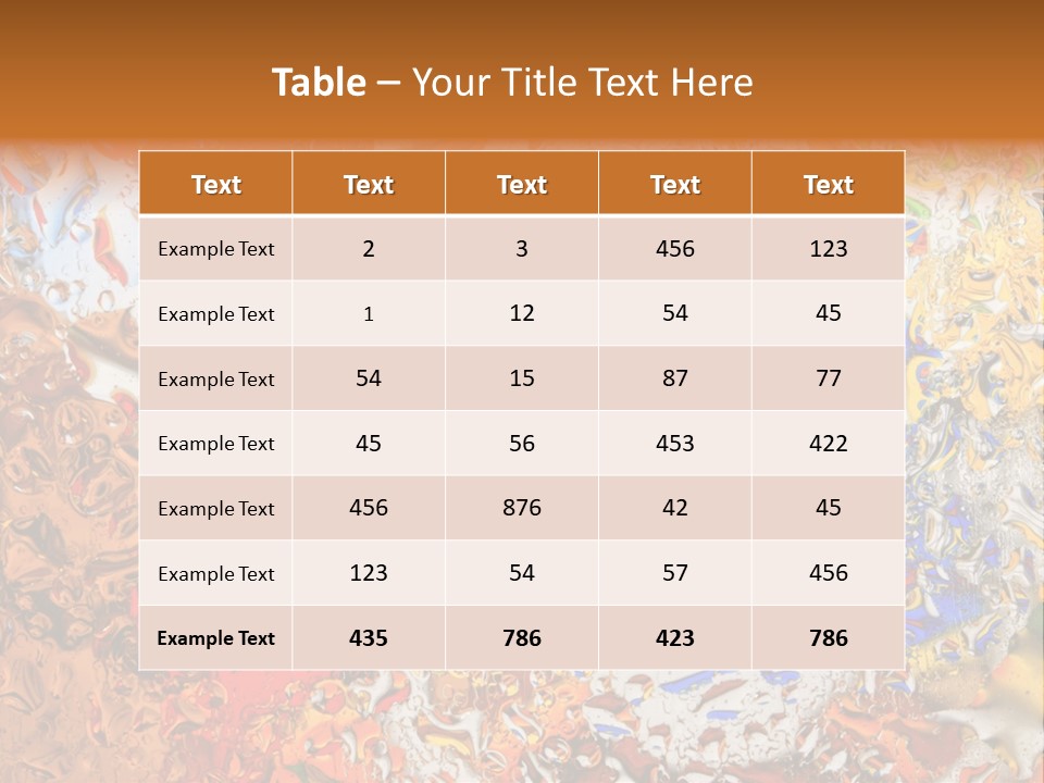 Beauty Transparent Liquid PowerPoint Template