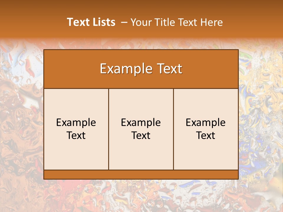 Beauty Transparent Liquid PowerPoint Template