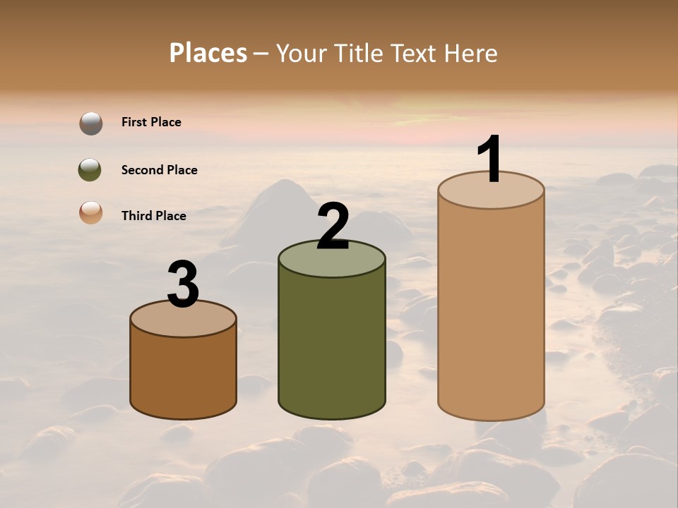 Blurred Cloudscape Dusk PowerPoint Template