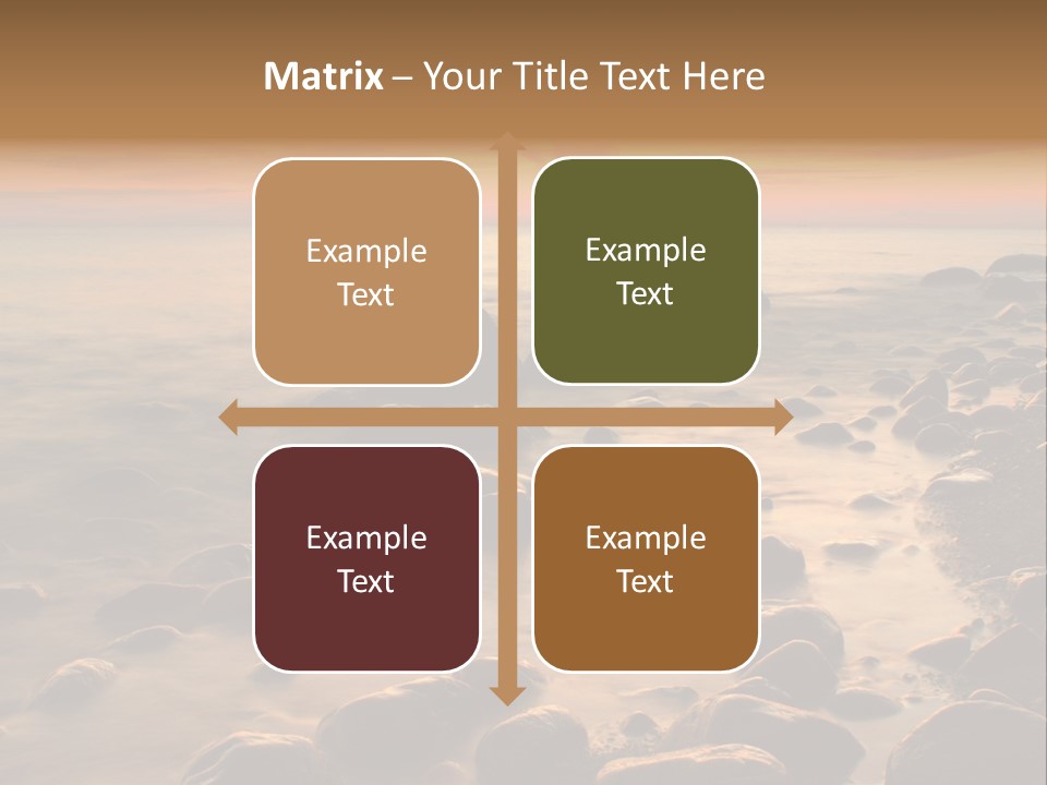 Blurred Cloudscape Dusk PowerPoint Template