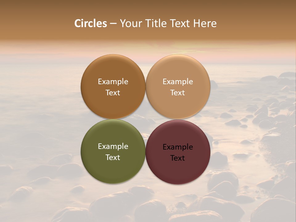 Blurred Cloudscape Dusk PowerPoint Template