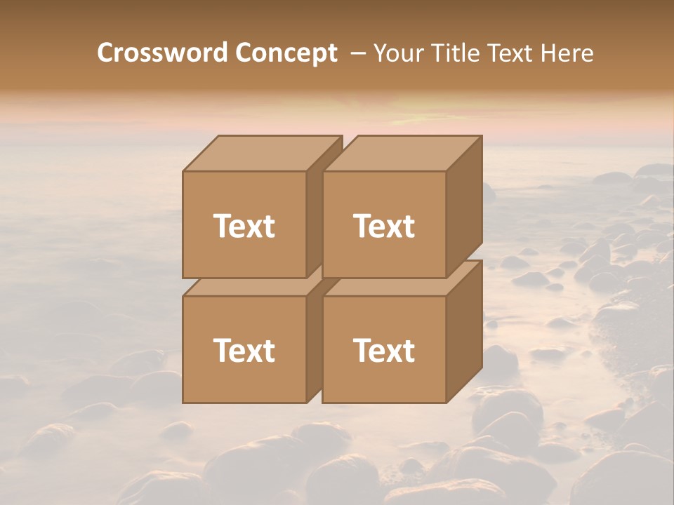 Blurred Cloudscape Dusk PowerPoint Template