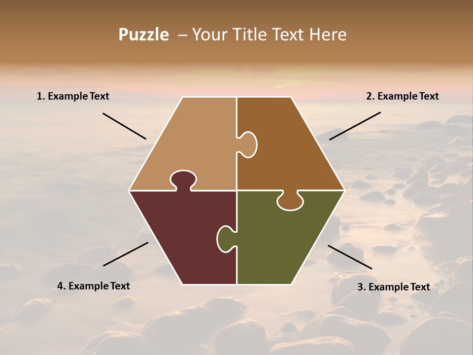 Blurred Cloudscape Dusk PowerPoint Template