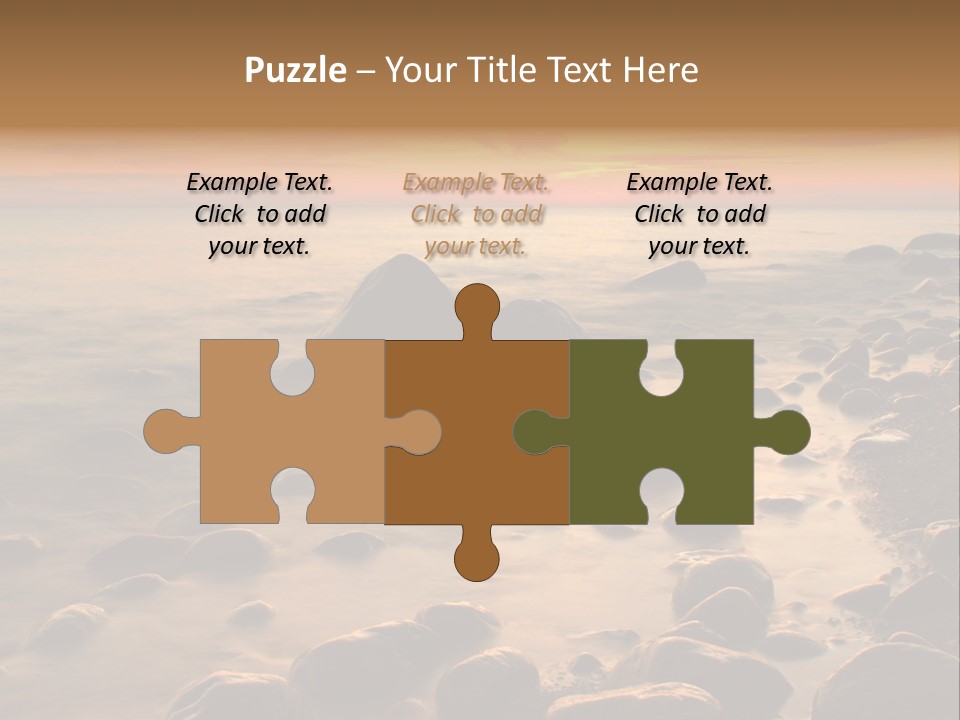 Blurred Cloudscape Dusk PowerPoint Template