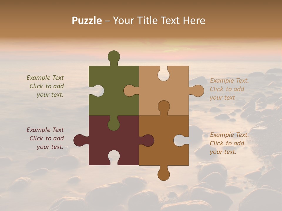 Blurred Cloudscape Dusk PowerPoint Template