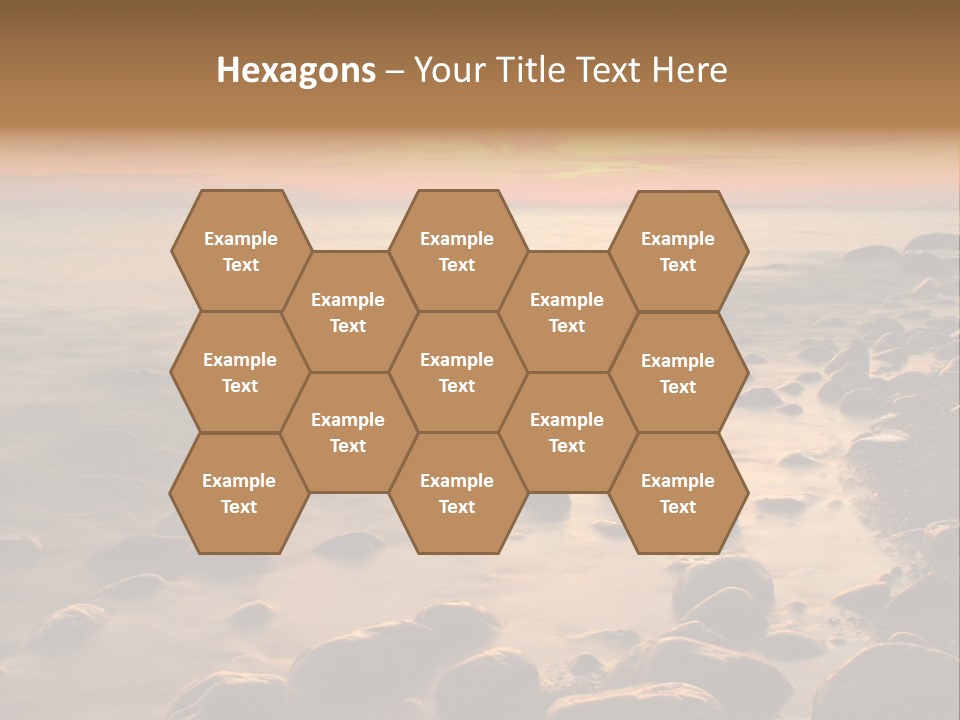 Blurred Cloudscape Dusk PowerPoint Template