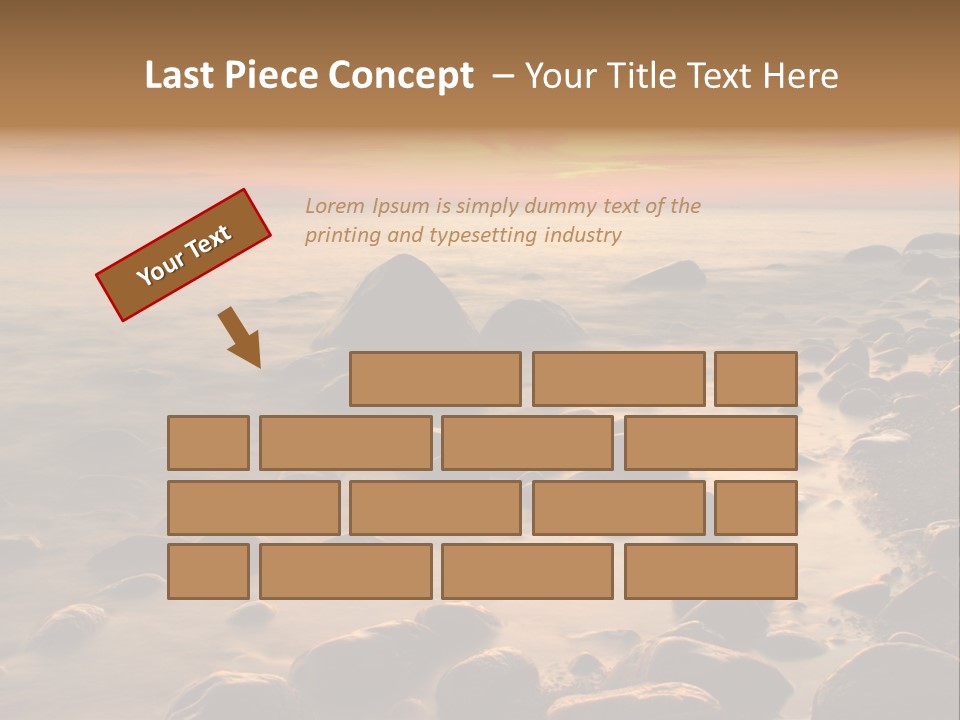 Blurred Cloudscape Dusk PowerPoint Template