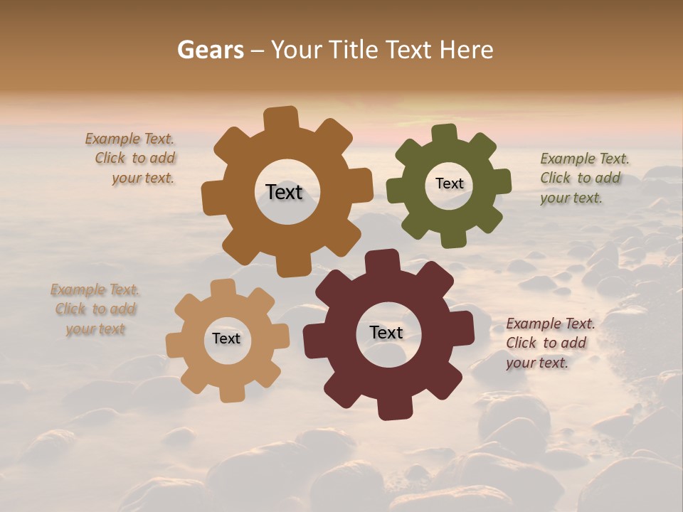 Blurred Cloudscape Dusk PowerPoint Template