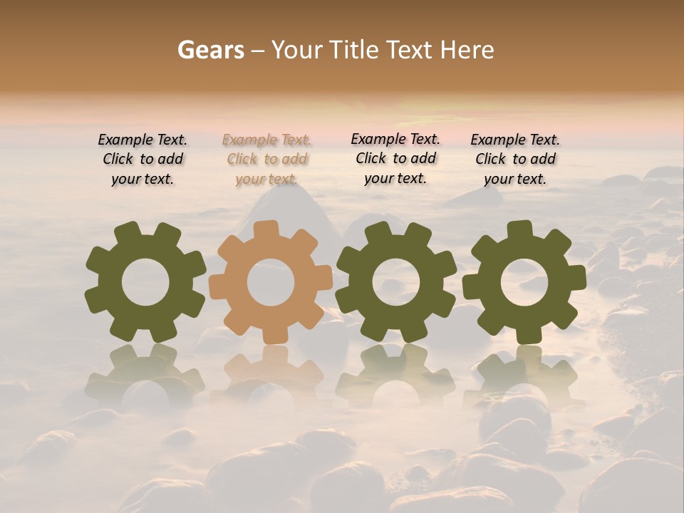 Blurred Cloudscape Dusk PowerPoint Template