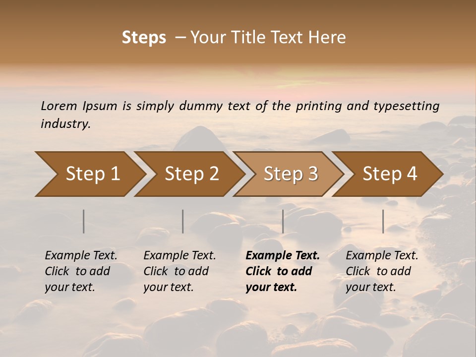 Blurred Cloudscape Dusk PowerPoint Template