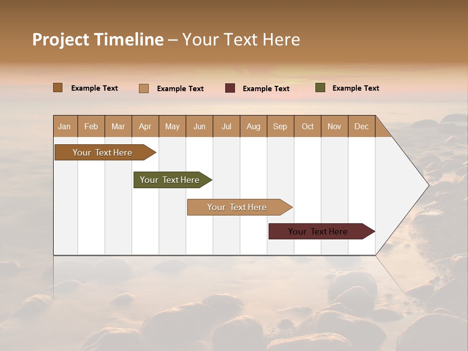 Blurred Cloudscape Dusk PowerPoint Template
