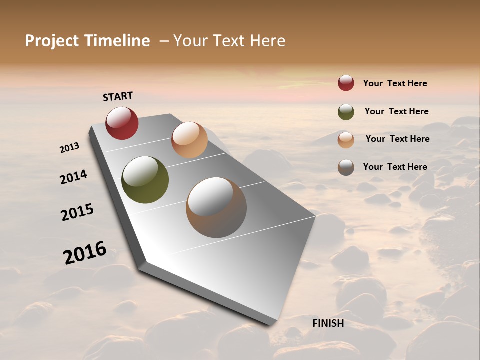 Blurred Cloudscape Dusk PowerPoint Template