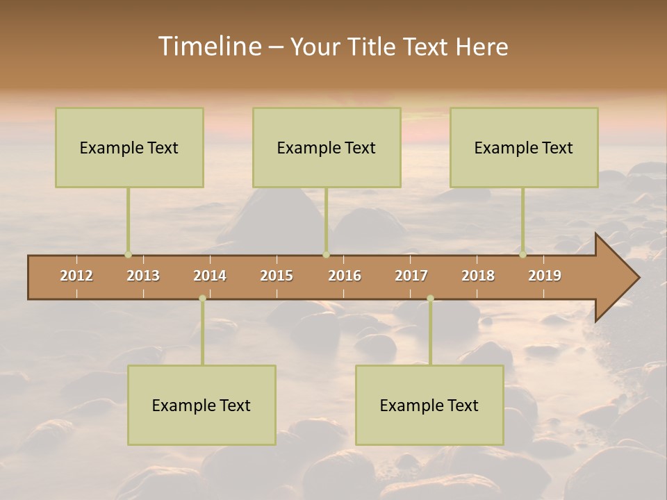 Blurred Cloudscape Dusk PowerPoint Template