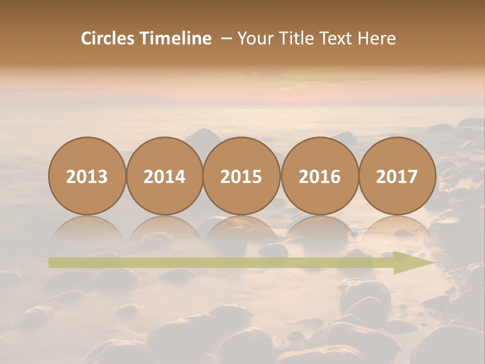 Blurred Cloudscape Dusk PowerPoint Template