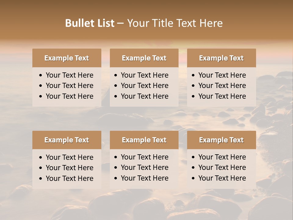 Blurred Cloudscape Dusk PowerPoint Template
