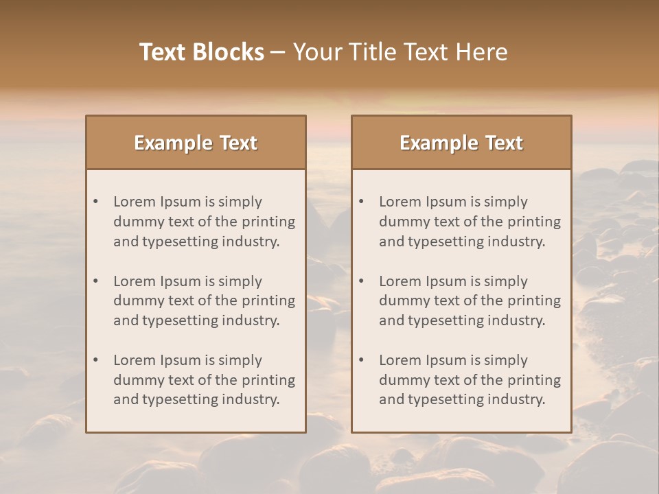 Blurred Cloudscape Dusk PowerPoint Template