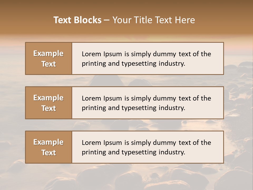 Blurred Cloudscape Dusk PowerPoint Template