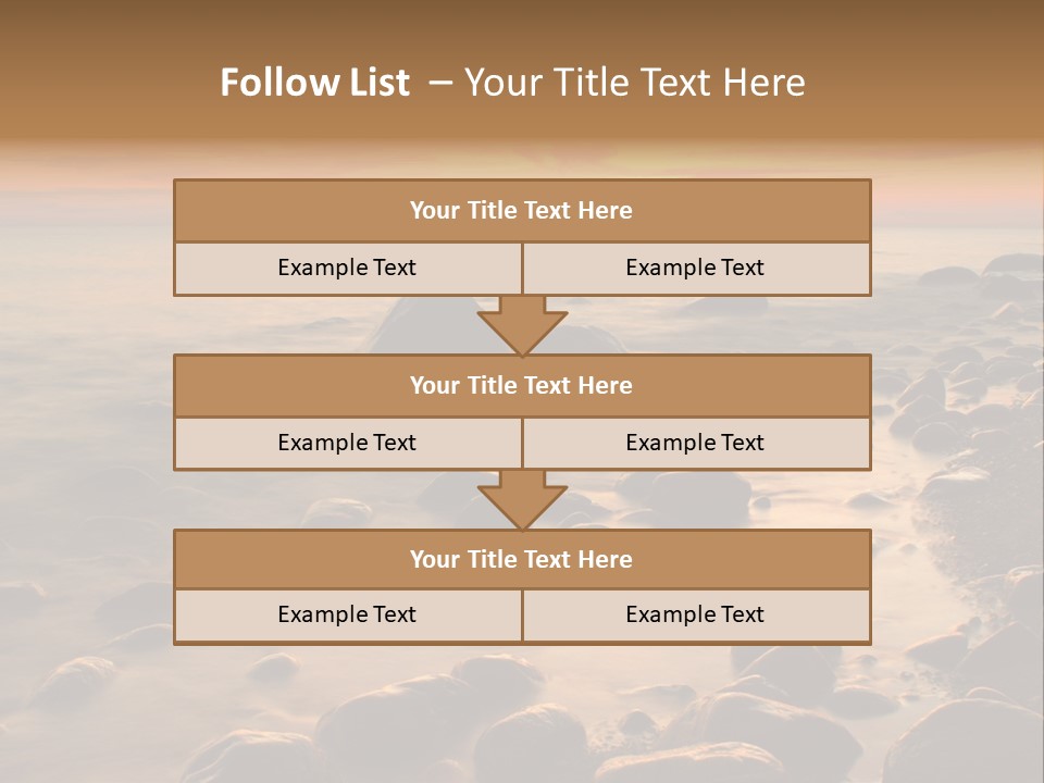 Blurred Cloudscape Dusk PowerPoint Template