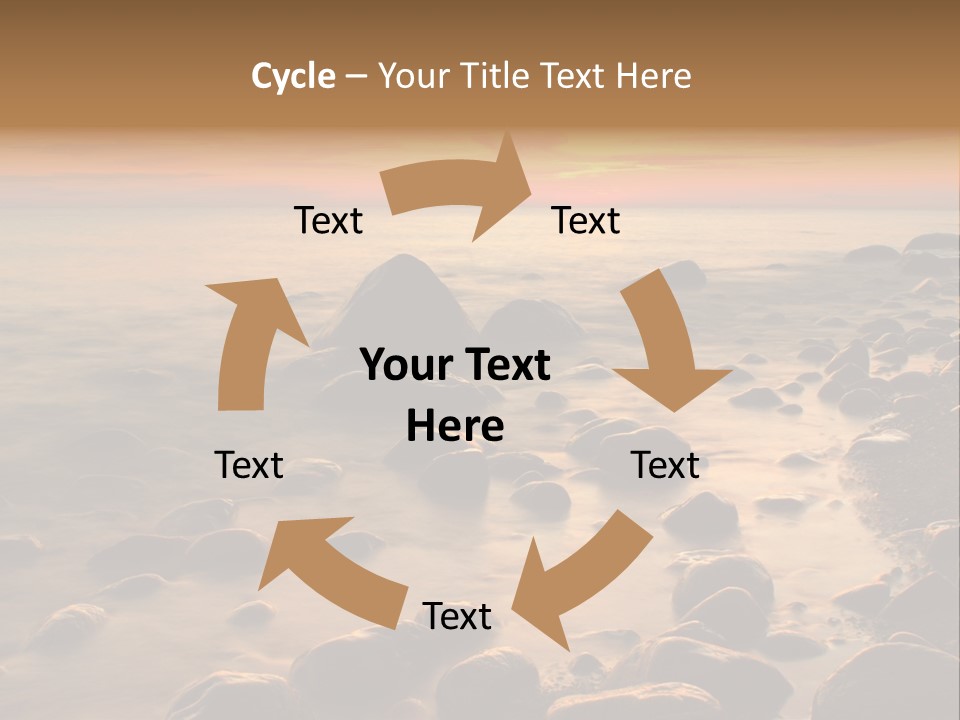 Blurred Cloudscape Dusk PowerPoint Template