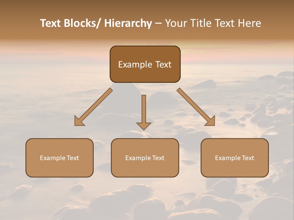 Blurred Cloudscape Dusk PowerPoint Template