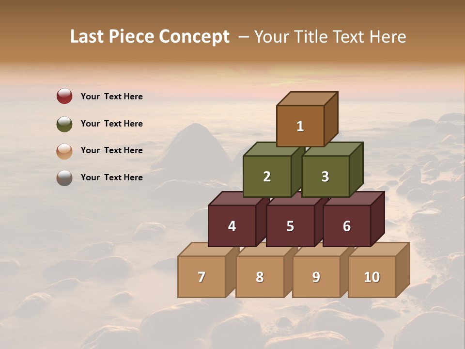 Blurred Cloudscape Dusk PowerPoint Template
