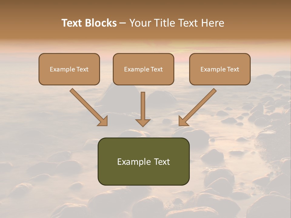 Blurred Cloudscape Dusk PowerPoint Template