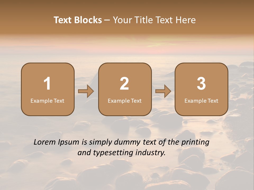 Blurred Cloudscape Dusk PowerPoint Template