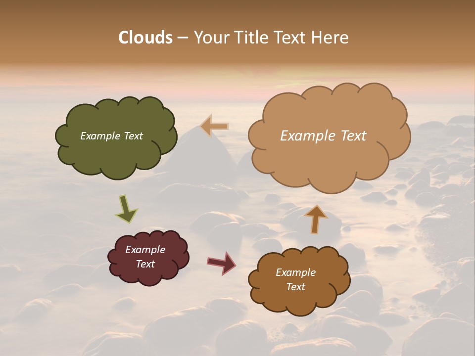 Blurred Cloudscape Dusk PowerPoint Template